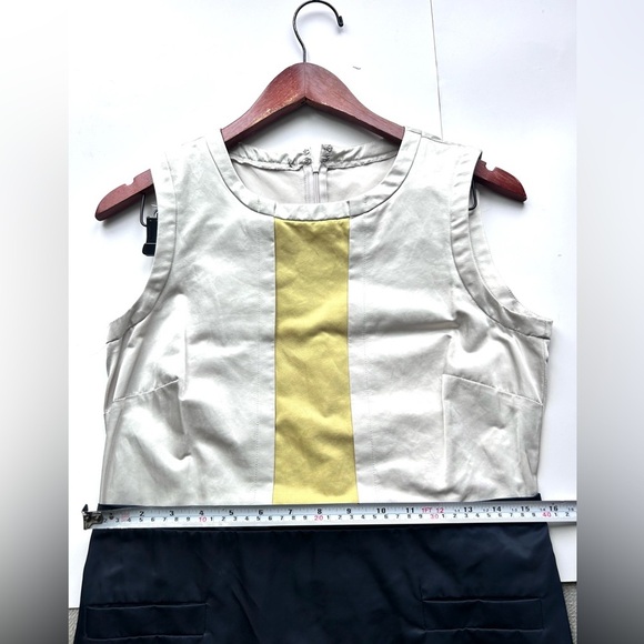 Vera Wang Lavender Label Sheath Dress 6 Black white Sleeveless - Picture 9 of 9